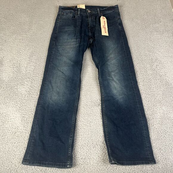 Levis 559 Relaxed Fit Jeans Mens 30 x 30 Straight Leg Dark Wash Stretch Workwear - Picture 1 of 12